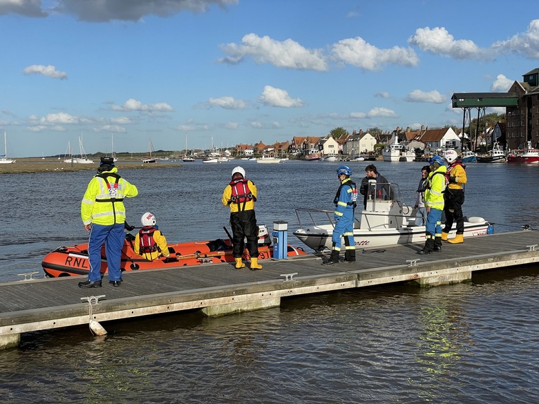 ILB back alongside at the quay with local coastguard in attendance, 10/5/21