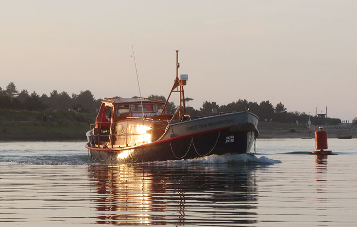 Ernest Tom Neathercoat heading back to the quay on a Summer evening, July 2014