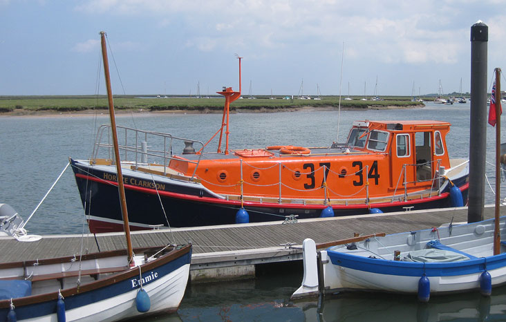 Horace Clarkson safely launched and moored on the pontoons, 26 June 2012