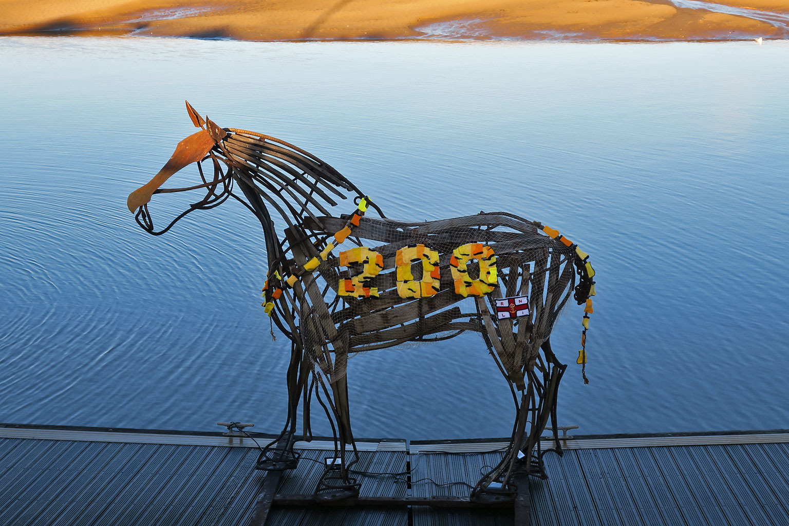 Wells RNLI 200th Lifeboat Horse scuplture