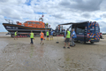 Change of crew on Holkham beach