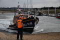 13-40 comes ashore in the outer harbour ready to be recovered onto the SLRS