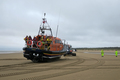 A haul-out demonstration showing that if needs be the SLRS can drag the Shannon to a safe place for recovery